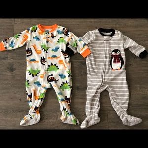 Carter’s 2-pack flannel footie pajamas